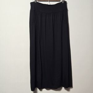 Pure J. Jill Black Maxi Pocket Knit Skirt